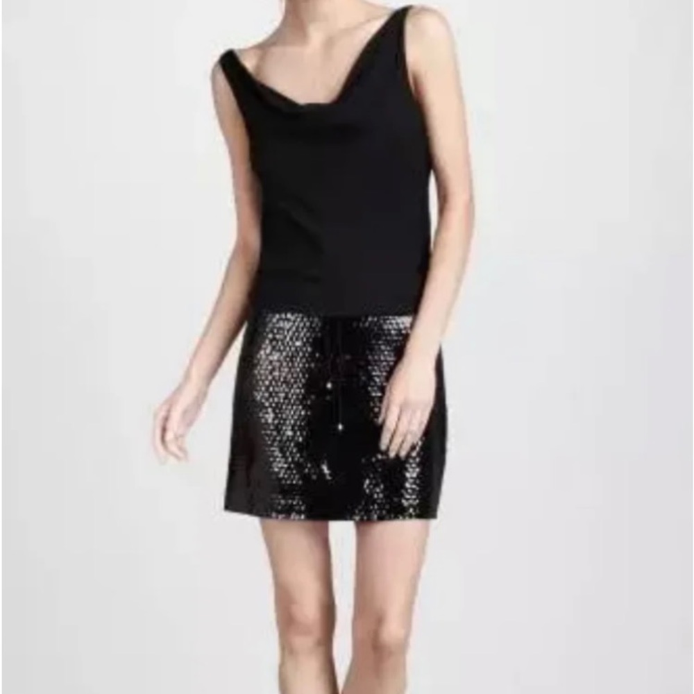 Diane Von Furstenburg Silk and Sequined Tadd dress